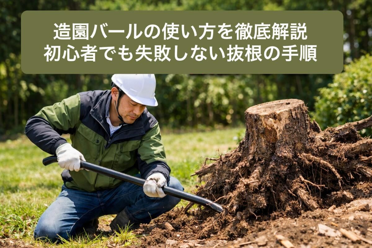 造園バールの使い方を徹底解説｜初心者でも失敗しない抜根の手順 