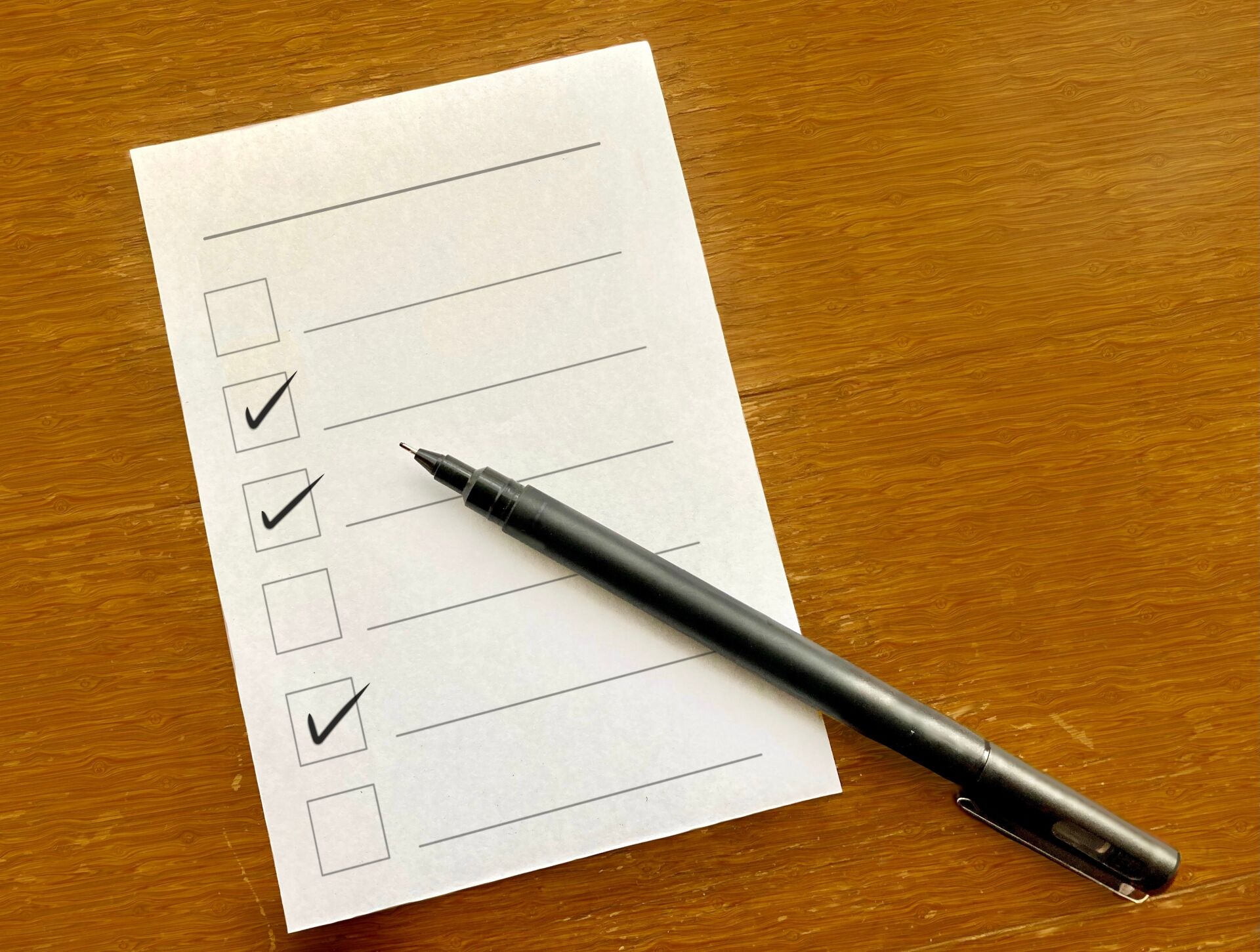 アンケート記入